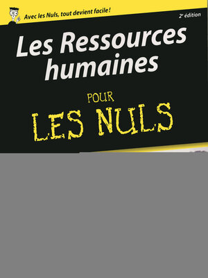 cover image of Les Ressources humaines pour les Nuls, 2e édition